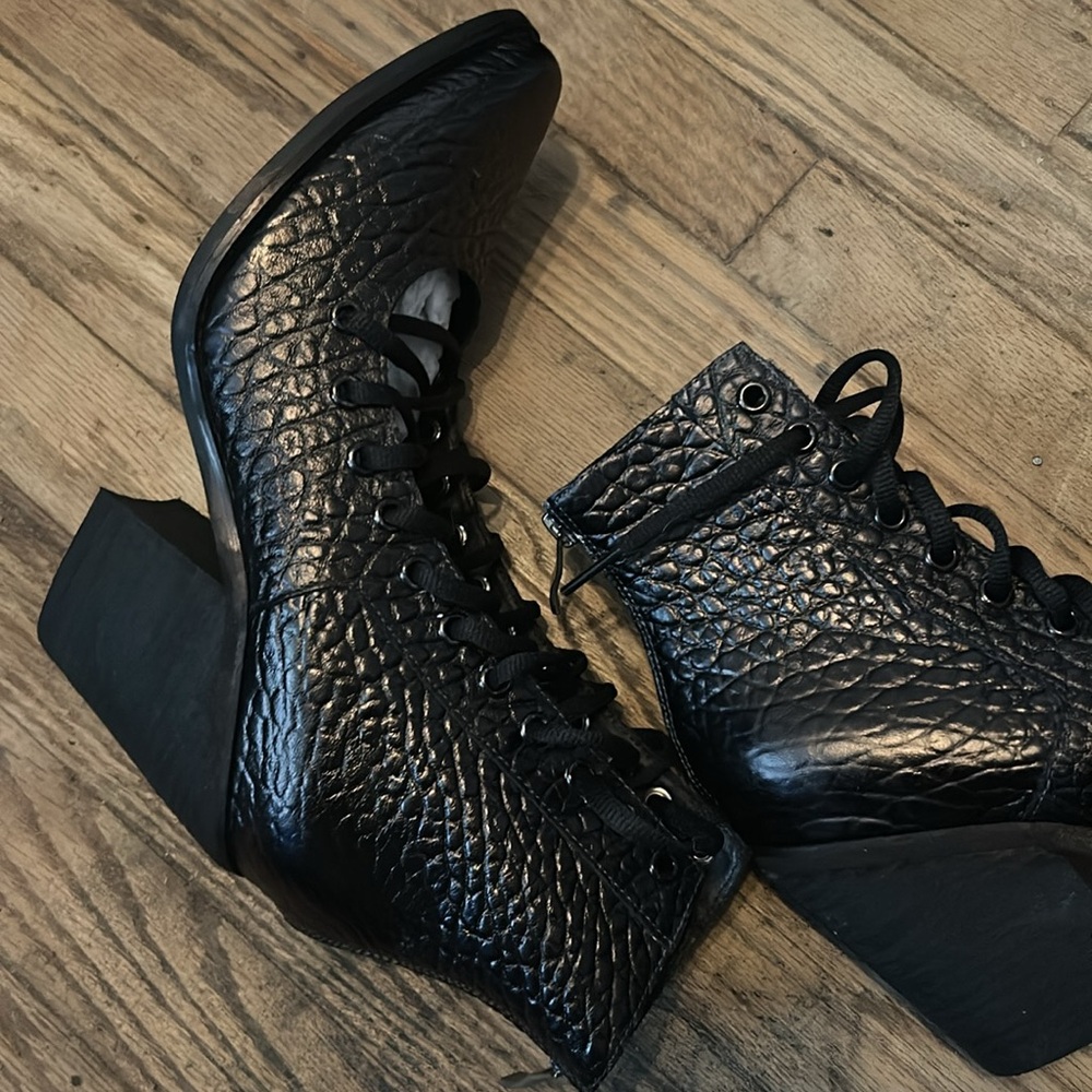 Free People Solestruck/yes we are the sh!t open lace booties 10 - Picture 7 of 10
